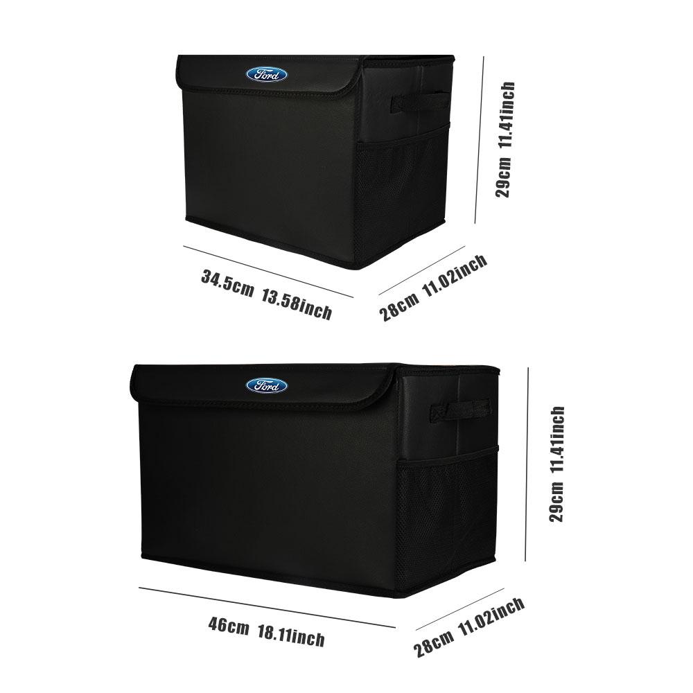 UENT8 Car Large Storage Box Organizer Bag Sundries Stowing Tidying For Ford STRACING Focus Kuga Mustang ST Transit Mondeo Ranger MK2 7
