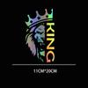 11*20CM Exquisite Car Interior Sticker Lion with A Crown King Die Cut Vinyl Sticker Car Bumper Laptop Waterproof Car Decoration