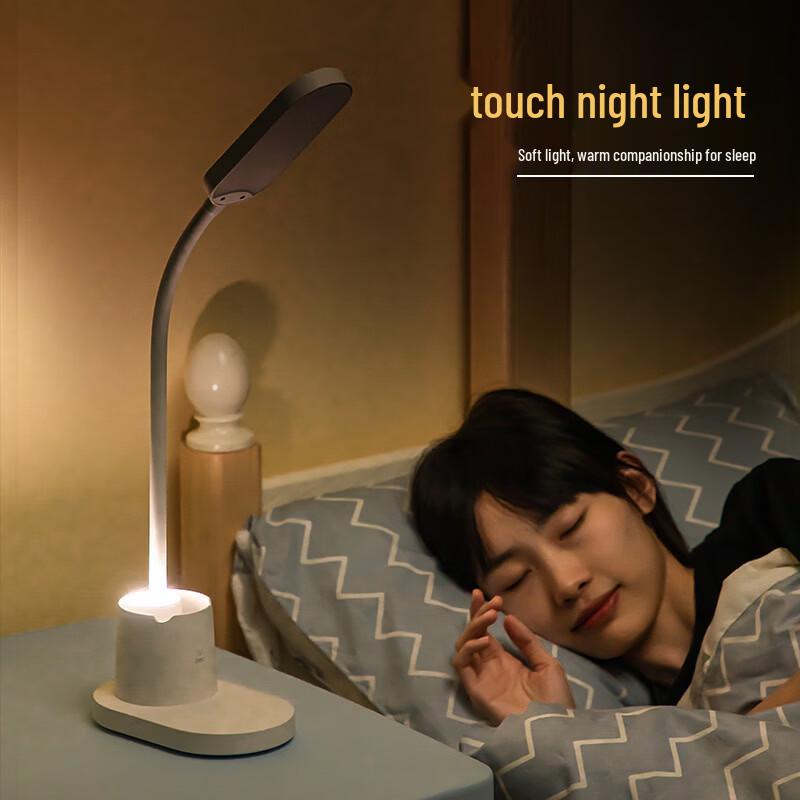Deli LED Foldable Desk Lamp with Pen Holder