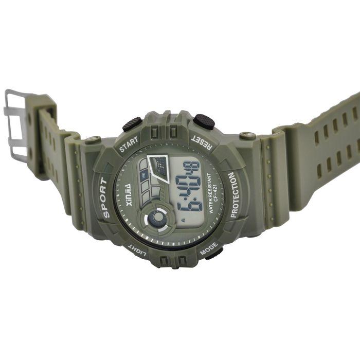Montre - XINJIA - XI008 - Digital - Vert - Boîtier 46 mm