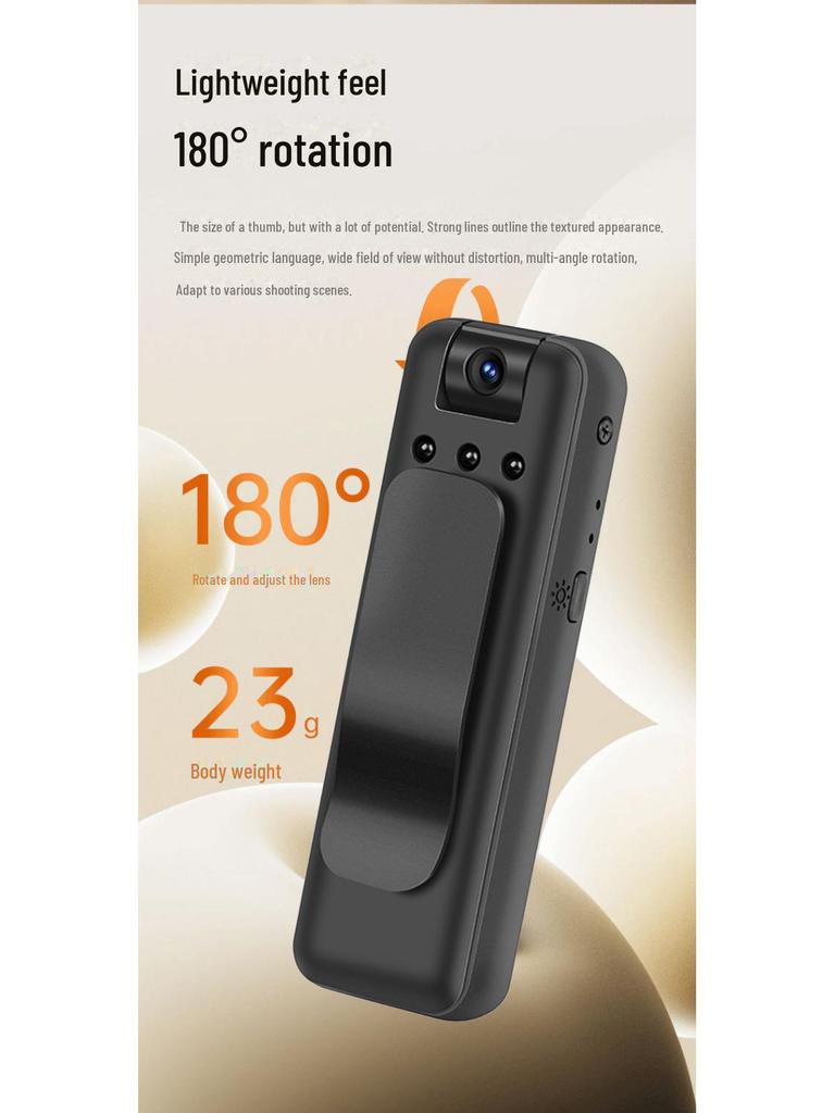 Ультра HD нательная камера-ручка для охраны правопорядка и спортивных съемок