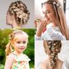 6pcs 3pcs 1pc Kids Women Girls Flower Shaped Hair Grab Clips, Faux Pearl Decorative Hair Barrettes Hair Decoration Accessories