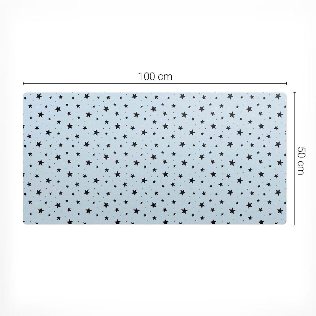 Decorative Table Mat with Premium Print of Stars on a Background 100x50 cm