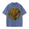 Gothic Yk YuGiOh Graphic Tshirt Anime Washed Oversized T Shirt Mens Clothing Summer High Quality Pure Cotton Tees Tops