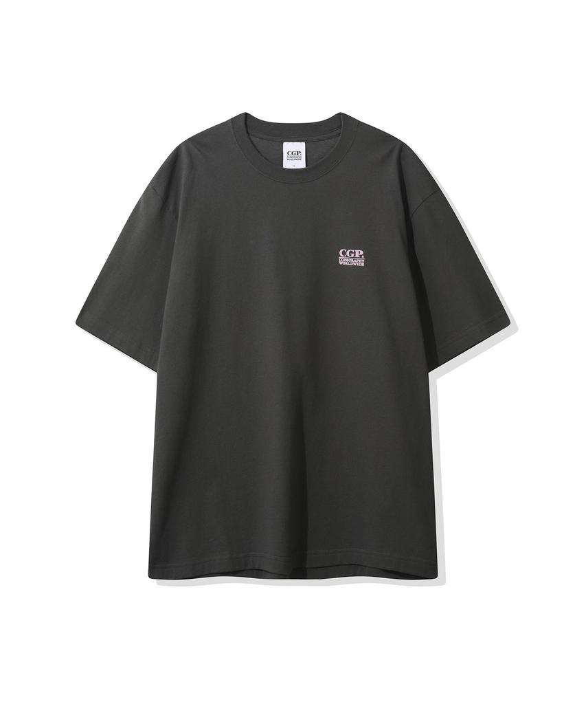 CGP Square Color Logo Short Sleeve T-Shirt - Charcoal