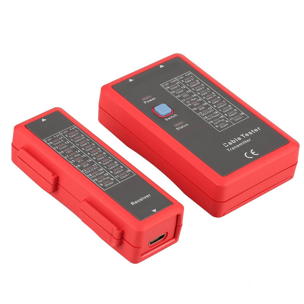UT681 Data Cable Tester, Professional HD Cable Test Tool for 1.2VCelsius1.3VCelsius1.4VCelsius2.0V, Fast Scan Mode, Full Screen Mode, Low Voltage Prom
