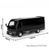 1:32 Alphard Coaster Миниатюрные Модели Игрушки Литой Сплав Двери Машины Открываются Звук Свет Инерционный Трендовые Украшения для Подарков Другу