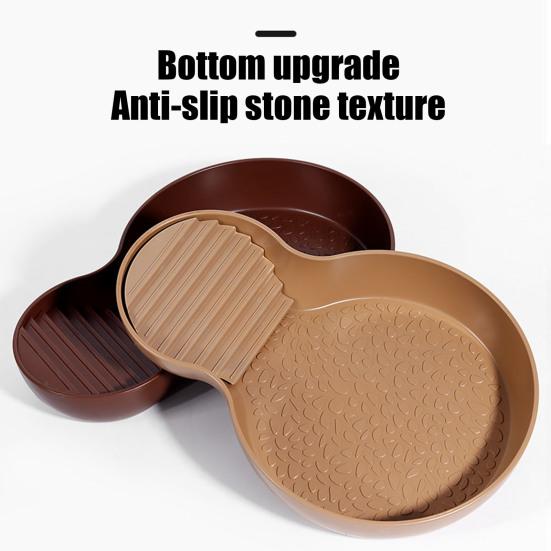 Reptile Bathing Pool Tortoise Food And Water Feeder Bowl with Ramp Reptile Feeding Dish Aquarium Ornament for Gecko Snake Turtle Bearded Dragon Lizard