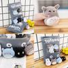Cute Rabbit Plush Toy Pillow With Snack Design Luxurious Softness For Celebrations