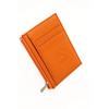 85 Отделение на молнии из натуральной кожи Отделение для монет Оранжевый женский и мужской кошелек с держателем для карт
