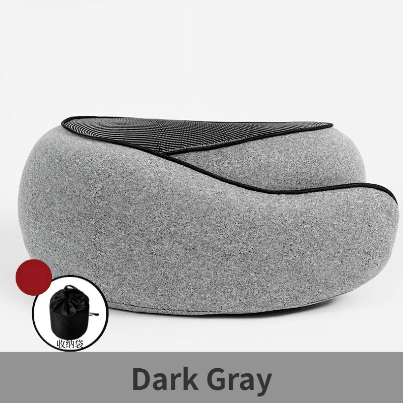 1Pc Travel Neck Pillow Memory Foam U-shaped Pillow Snail Style Travel Neck Support Portable Adjustable Soft Break Sleep Pillows