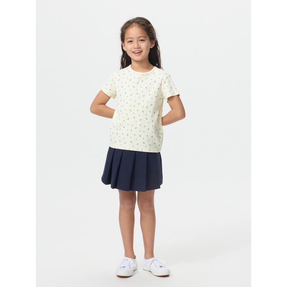 Uniqlo Японская женская рубчатая футболка