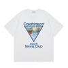 2026 Casablanca Print Loose Fit Cotton T-Shirt Men Youth Casual Wear