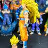 YS Studio 33см SSJ3 Сон Гоку Dragon Ball Аниме Фигурка - ПВХ Статуэтка для Украшения Рабочего Стола Коллекционная Модель Игрушка Подарок
