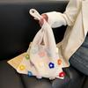 Women's 2025 Large Capacity Knit Flower Tote: Spring/Summer Beach & Commuting Bag