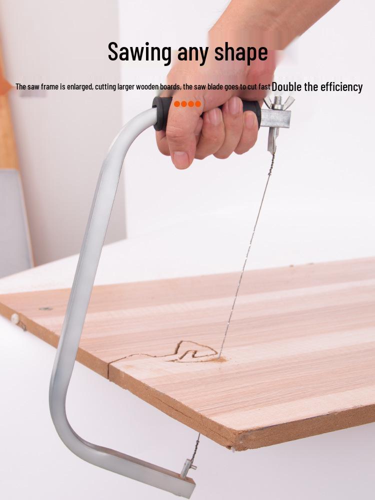 Компактная ручная пила по дереву – Многофункциональный инструмент для резки проволоки, лобзиковый и фигурный для домашнего использования