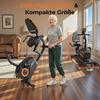 Recumbent bike, 16 resistance levels, quiet operation, adjustable seat, 99x51x114 cm, Black