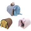 Small Animal Tassel Tunnel Nest Multi-functional Passage Habitat Hideaway House For Hamster Guinea