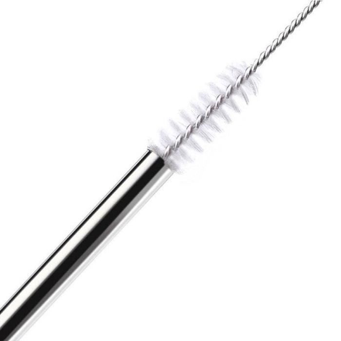 SHOP-STORY - Lot de 8 Pailles réutilisables en acier inoxydable non jetable pour déguster toutes vos boissons maison