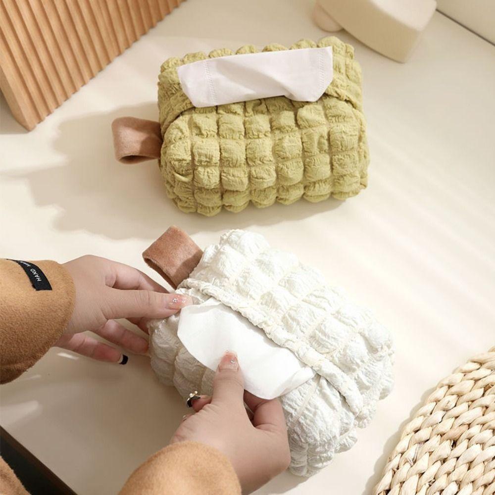 Reusable Cosmetic Pouch Fashion Tissue Box Portable Wet Wipes Bag  Baby Stroller Car Accessories