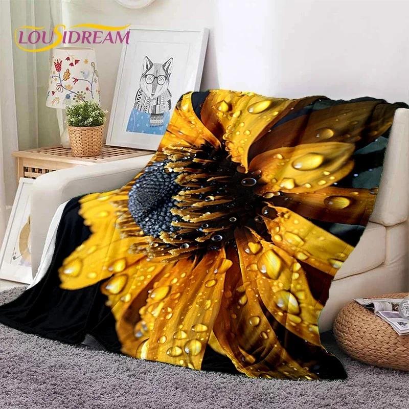 Мягкие одеяла Dream Sun Flowers Nordic Daisy, сохраняющие тепло, удобные одеяла для пикника, кровати, дивана, дома, спальни, подарок