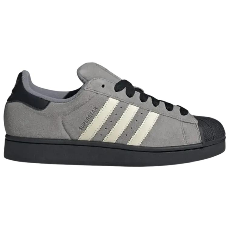 adidas Оригинальные кеды для скейтборда Superstar 2 Унисекс Серые кроссовки JQ3222