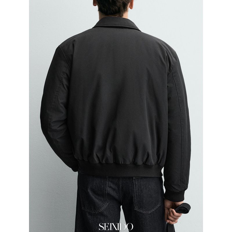 Cabinet 549! Autumn and Winter Men's Loose-Fitting Lapel Padded Jacket 3918500 800 Cotton Coat 3918/500