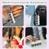 with Keychain 4-button Shaft Tester Diy Keycaps Toy Keyboard Keychain Keyboard Fidget Toys  Adults