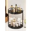 Bathroom Cosmetic Jewelry Organizer Multi-purpose Organizer 2-tier Serving Presentation Tray Treat Holder