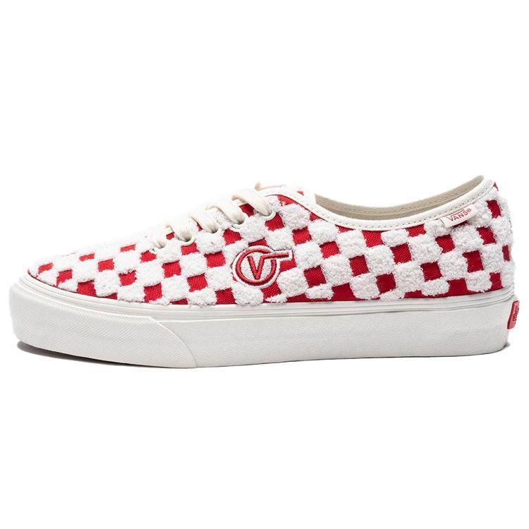 Vans Authentic One Piece VLT LX Embroidered - Racing Red Unisex Sneakers Marshmallow VN0A5HTG42A