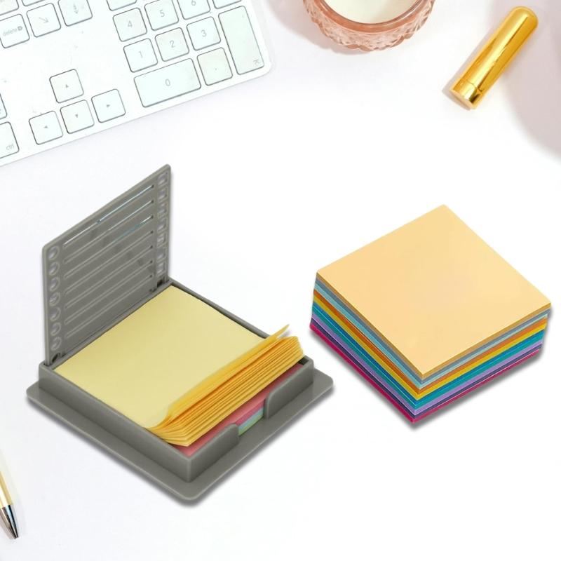 Pack Of 2 Sticky Note Storage Box for Desk Organization Daily Planner Organizers Efficient Posts It Note Holder