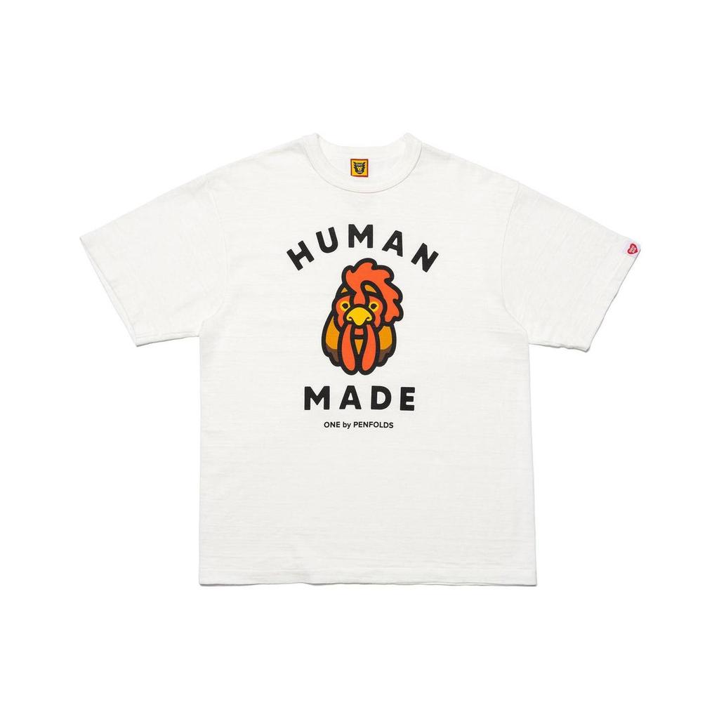 HUMAN MADE HUMAN MADE X PENFOLDS SS23 T Shirts Unisex White Crew Neck Moderate XX25TE020