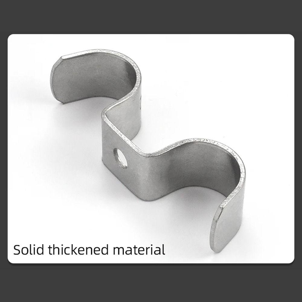 1Pcs Double Side Pipe Clamp M-Type Throat Hoop Horseback Pipe Line/Wire/Tubing/Gas Hose Pipe