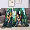 Cartoon Children's Gift Soft Four Seasons Dragon-Ball Portable Blanket Sofa Blanket Thin Sheet Office Tour Sherpa Warm Blanket.