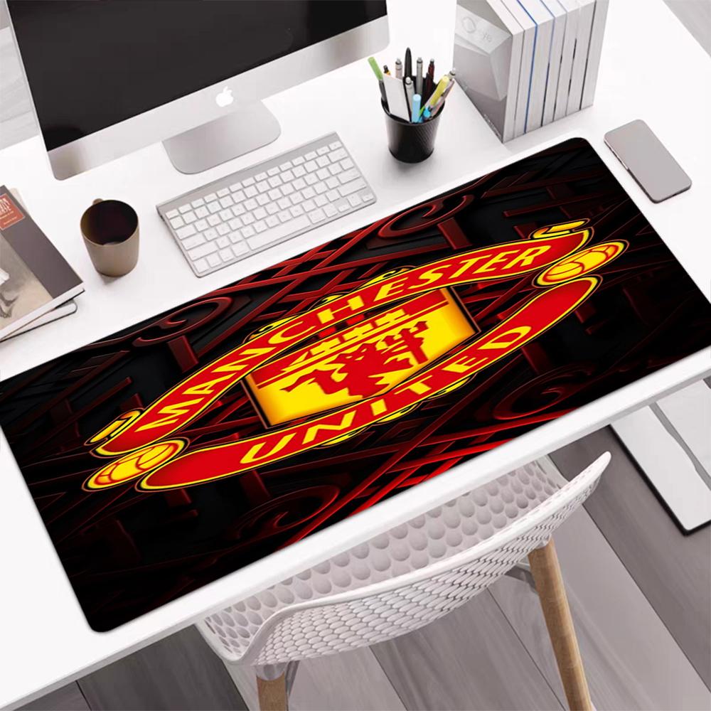 Manchester United Theme Mouse Pad, Non Slip Rubber Base, Multifunctional Office & Home Decor, Perfect for Workspace Personalization.