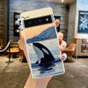 Океанская косатка милый косатка Чехол для телефона для Google Pixel 9 Pro XL 8 7 6 Pro 8A 7A 6A 5 4 5A 4A 3A XL 5G Мягкий ТПУ Прозрачный чехол