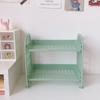 Double-Layer Desk Organizer Shelf Office School Supplies Home Dormitory Desktop Stationery Foldable Cosmetic Holder Shelves Rack