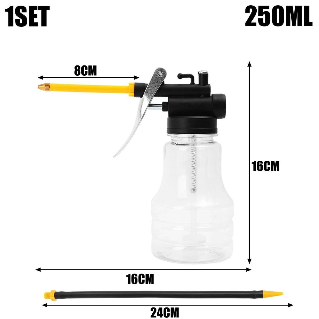 250 мл масляный баллончик с носиком и насосом для большого пальца, мастерская, масленка, масляная канистра, красная, насос высокого давления, смазка
