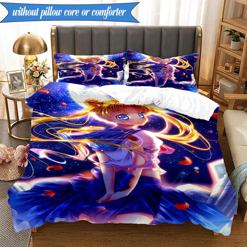 Moonlit Dance Of Love 3pcs K-pop music group Bedding set,Ideal for Bedroom, Dormitory,Including Duvet Cover And 2pcs Pillowcases,Fan gifts