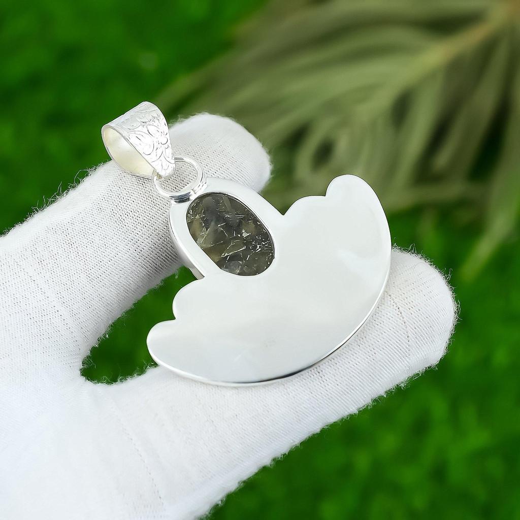 925 Silver Oval Third Eye Chakra Labradorite Stone Wife Handcrafted Boho Pendant