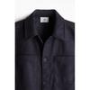 HM Textured oversHirt Regular Fit Navy Blue
