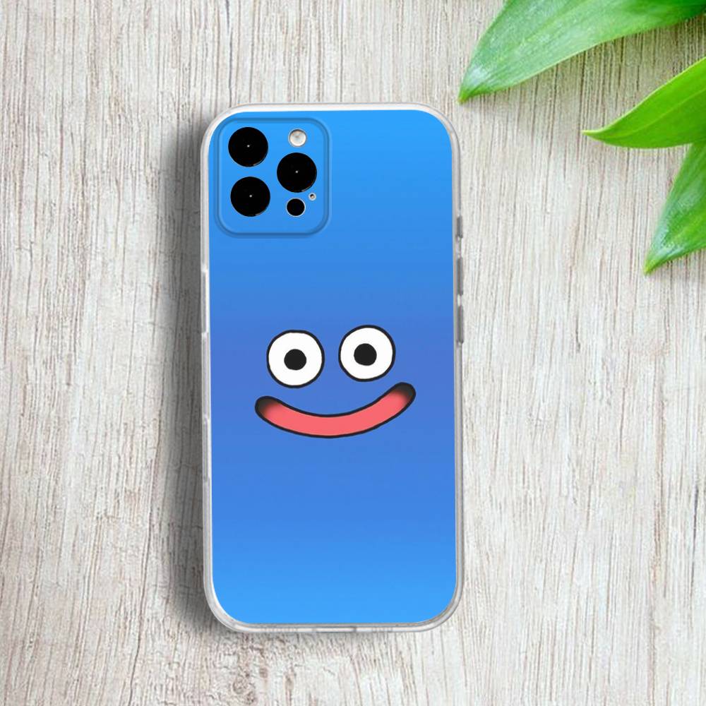 Dragon Q-Quest S-Slime Phone Case For iPhone 17,16,15,14,13,12,Pro,Max,Plus,E,SE4,Air,Mini Transparent Cover