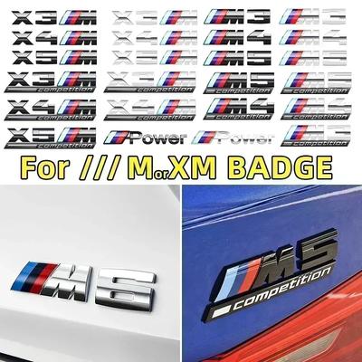 ABS Хром наклейка на задний багажник автомобиля стайлинг power competition для BMW M M1 M2 M3 M4 M5 M6 M7 X7M X2M X3M X4M X5M X6M