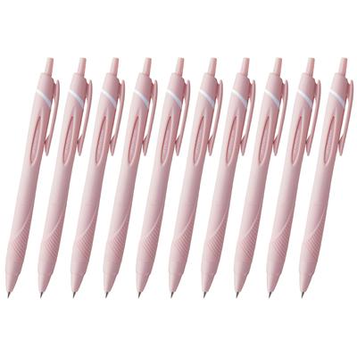 Mitsubishi Pencil Шариковые ручки Jetstream Soft, легкие для письма, 10 шт., на масляной основе, упаковка 10 шт., наконечник 0,5 мм, розовые, с, SXN15005.66