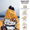 1 шт. Плед Хэллоуин Hello Kitty Легкий фланелевый плед для дивана, кровати, путешествий, кемпинга, гостиной, офиса, дивана, кресла