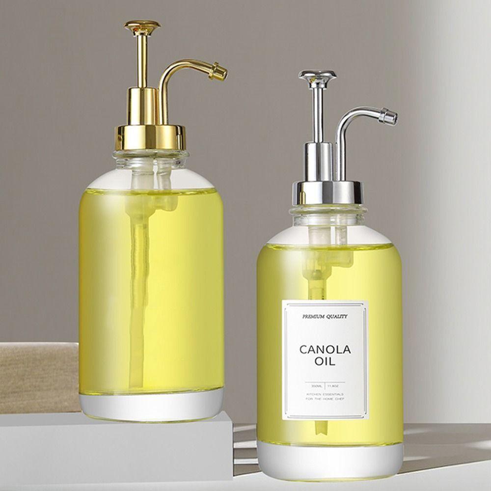 Upgraded Pump 16 Oz Coffee Syrup Dispenser Clear Glass Hand Soap Dispenser  Maple