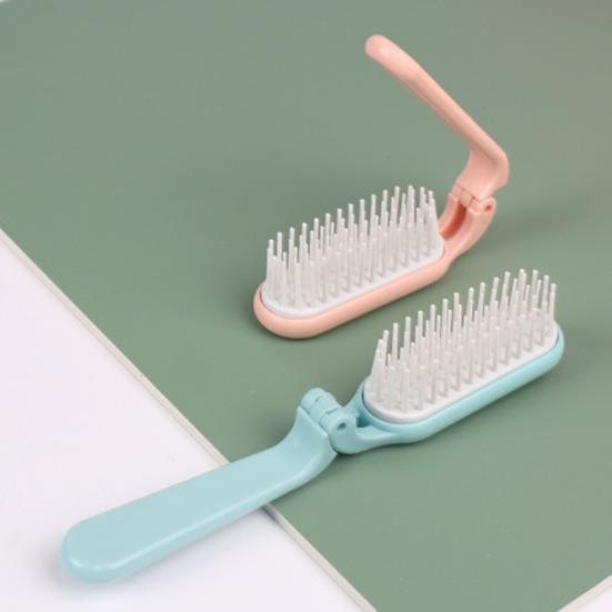 Портативная складная щетка для волос с мягкой щетиной, массаж кожи головы, портативная антистатическая мини-пластиковая расческа для волос, для детей, мужчин и женщин, инструменты для укладки волос, распутывания колтунов