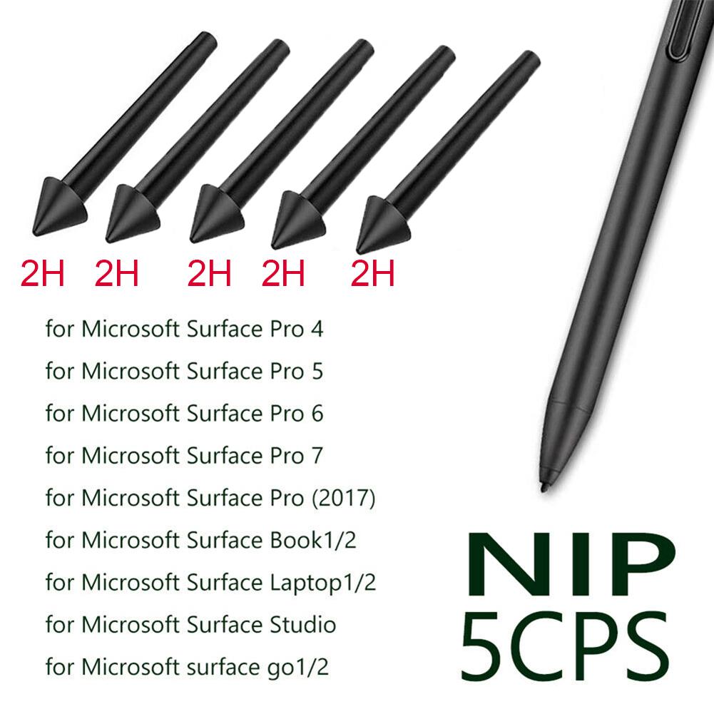 3/5 шт. 2H HB H Наконечники для сенсорного экрана, запасные наконечники, сменные пластиковые наконечники для стилуса, аксессуары для заправки для Microsoft Surface Pro 7/6/5/4