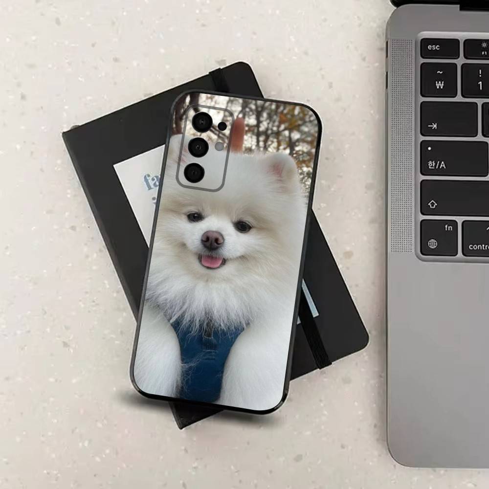 Cute P-Pomeranian Dogs Phone For Samsung Galaxy A53,31,52,72,41,22,73,32,71,Note,J7,8,9,5G Soft Black Silicone Case