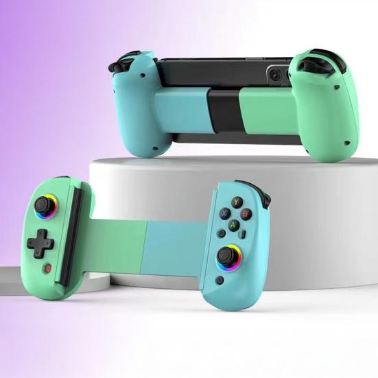 Wireless Game Controller for Android for iOS RGB Light 6-Axis Gyro Vibration Stretchable Tablet